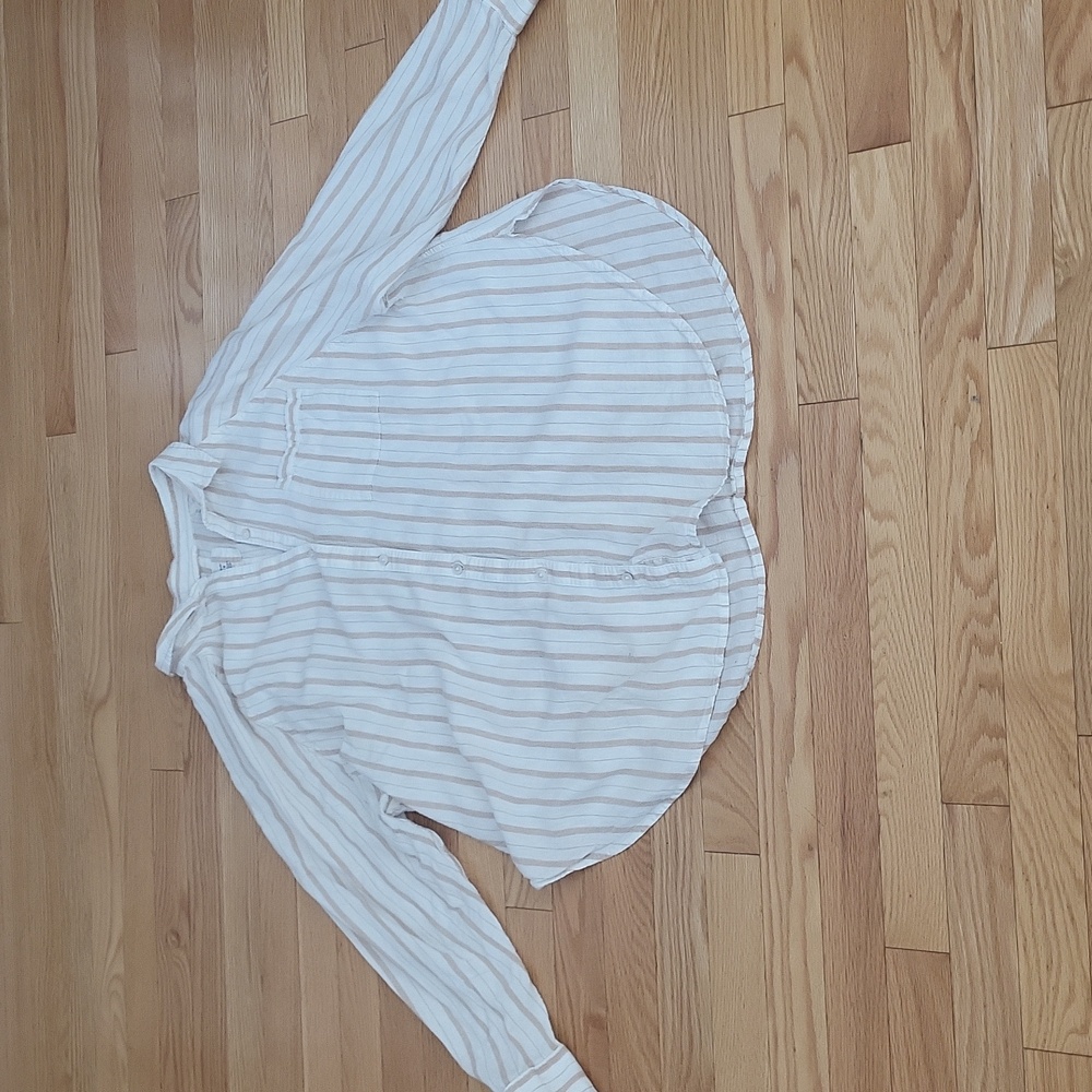 EUC Linen Blend Shirt aerie M